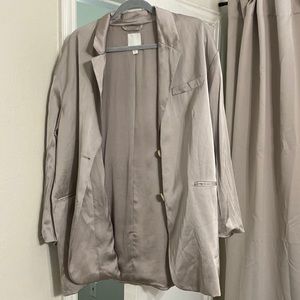 Silk oversized blazer. Never worn